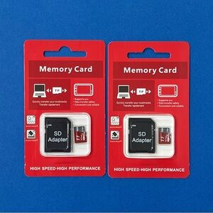 2 Pack - 1 TB Memory Card Micro SD Card with Adapter, Wide Compatible